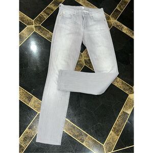 7 for all Mankind Gray Stonewash The Skinny Leg Jeans Size 25